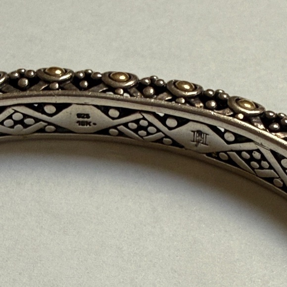 John Hardy Silver and Gold Accented Bracelet - Picture 3 of 6